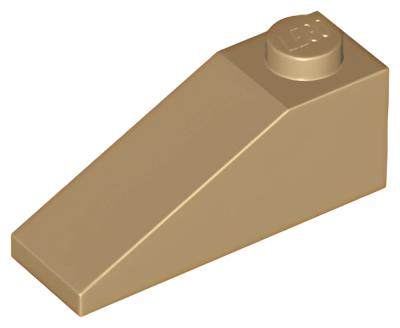 Деталь LEGO Lego Slope 33 3 x 1 4286 Dark Tan U