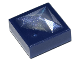 Tile, Modified 1 x 1 x 2/3 with Raised Satin Trans-Clear Diamond Pattern, 72078pb01  