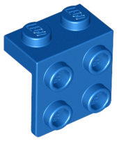 Деталь Lego Скоба Bracket 1 x 2 - 2 x 2 44728 (21712, 86644, 92411) Blue N