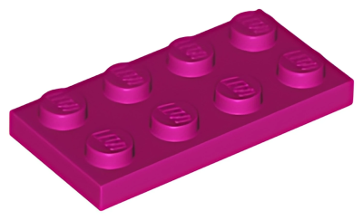 Деталь LEGO Plate 2 x 4 3020  Magenta U