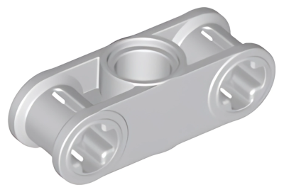 Деталь LEGO Technic, Axle and Pin Connector Perpendicular 3L with Center Pin Hole 32184 Light Bluish Gray N