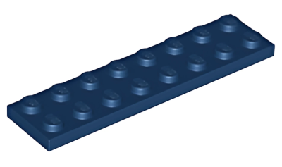 Деталь LEGO Plate 2 x 8 3034 Dark Blue U