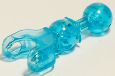 Hero Factory Arm / Leg with Ball Joint on Axle and Ball Socket 90609 Trans-Light Blue N