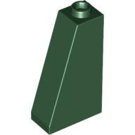 Slope 75 2 x 1 x 3 - Hollow Stud, 4460b Dark Green N
