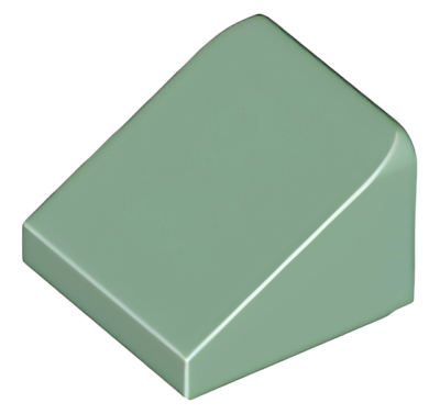 Деталь LEGO Slope 30 1 x 1 x 2/3 54200 Sand Green U