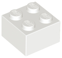 Brick 2 x 2, 3003 White N