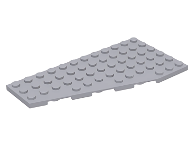 Деталь LEGO Wedge, Plate 12 x 6 Left 30355 Light Bluish Gray U