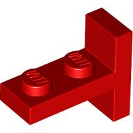 Bracket 1 x 2 - 2 x 1 Centered, 4585 Red N