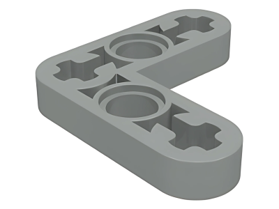 Деталь LEGO Technic, Liftarm, Modified Bent Thin L-Shape 3 x 3 32056 Light Bluish Gray N