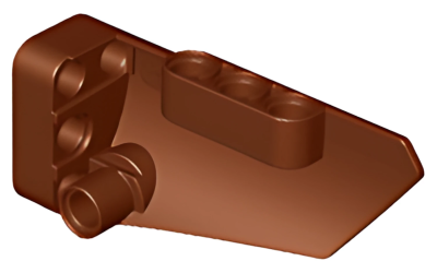 Деталь LEGO Technic, Panel Fairing # 3 Small Smooth Long, Side A 64683 Reddish Brown U Панель
