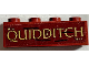 Brick 1 x 4 with 'QUIDDITCH' Pattern (Sticker) - Set 75978, 3010pb328