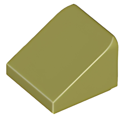 Деталь LEGO Slope 30 1 x 1 x 2/3 54200 Olive Green U