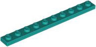 Plate 1 x 10, 4477 Dark Turquoise N