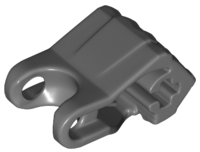 Hero Factory Fist with Axle Hole - 4 Fingers, 93575 Dark Bluish Gray N