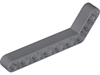 Деталь LEGO Technic, Liftarm, Modified Bent Thick 1 x 9 (7 - 3) 32271 (16616, 42160) Dark Bluish Gray U