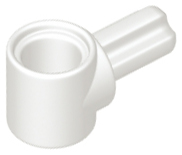 Technic, Axle and Pin Connector Hub with 1L Axle, 22961 White N