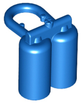Minifigure Air Tanks, 3838 Blue N