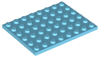 Plate 6 x 8, 3036 Medium Azure U