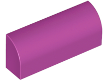 Slope, Curved 1 x 4 x 1 1/3, 6191 Magenta U