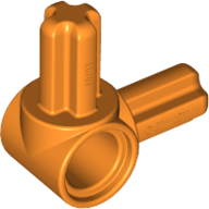Technic, Axle and Pin Connector Hub with 2 Perpendicular Axles, 10197 Orange U