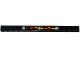 Technic, Liftarm Thick 1 x 15 with Bolted Metal Plates, Cracks and Lava Pattern Model Right Side (Sticker) - Set 70314, 32278pb018R  