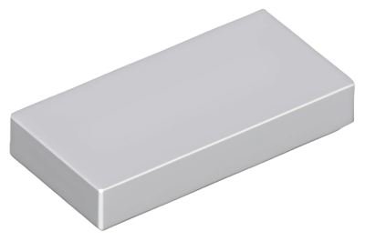 Деталь LEGO Tile 1 x 2 with Groove 3069b Light Bluish Gray U