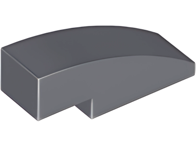 Деталь LEGO Lego Slope, Curved 3 x 1 50950 (1605, 63278) Dark Bluish Gray U