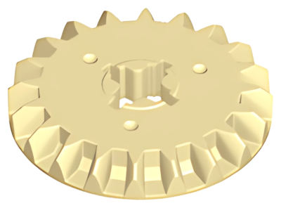 Деталь LEGO Technic, Gear 20 Tooth Bevel 32198 Tan N
