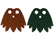Minifigure Cape Cloth, 7 Points with Reddish Brown and Dark Green Sides - Traditional Starched Fabric, 109633  
