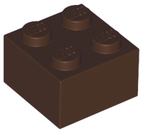 Brick 2 x 2, 3003 Dark Brown U
