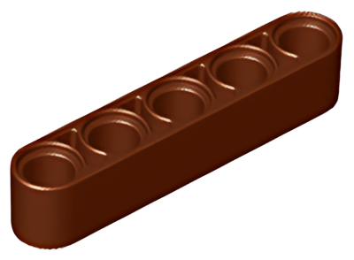 Деталь LEGO Technic, Liftarm Thick 1 x 5 32316 Reddish Brown U