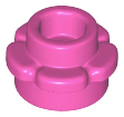 Plate, Round 1 x 1 with Flower Edge (5 Petals), 24866 Dark Pink N