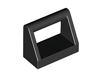 Деталь LEGO Lego Tile, Modified 1 x 2 with Bar Handle 2432 Black U