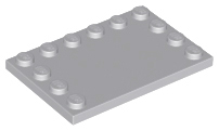 Lego Tile, Modified 4 x 6 with Studs on Edges 6180