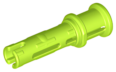Деталь LEGO Technic, Pin 3L with Friction Ridges and Stop Bush 32054 Lime N