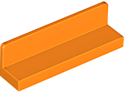 Деталь LEGO  Lego Panel 1 x 4 x 1 30413 (15207, 35255, 43337) Orange U