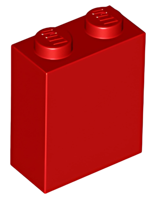 Деталь Lego Brick 1 x 2 x 2 with Inside Stud Holder 3245c Red U