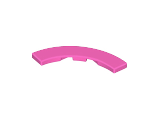 Tile, Round Corner 4 x 4 Macaroni, 27507 Dark Pink U