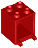 Container, Box 2 x 2 x 2, 4345 Red N