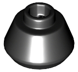 Cone 1 1/2 x 1 1/2 x 2/3 Truncated, 33492 Black N