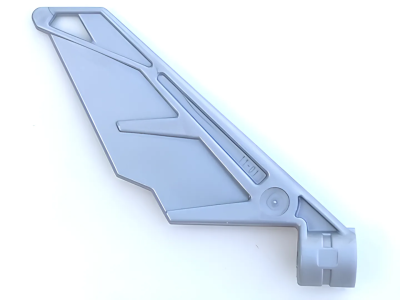 Деталь LEGO Bionicle Wing Small / Tail with Axle Hole 61800 Pearl Light Gray U