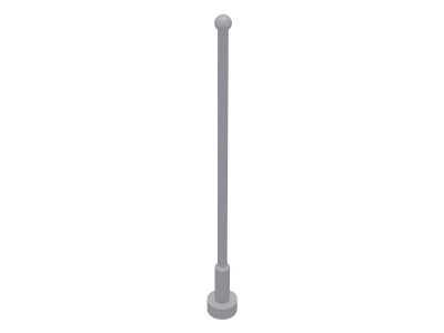 Деталь Lego Антенна Antenna Whip 8H 2569 (25699, 47094) Light Bluish Gray U