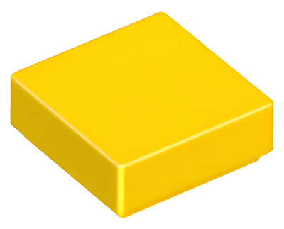 Деталь LEGO Tile 1 x 1 with Groove 3070b Yellow U