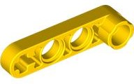 Technic, Liftarm, Modified Stud Connector Thin 1 x 4, 2825 Yellow U