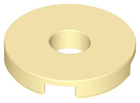 Tile, Round 2 x 2 with Hole, 15535 Tan U