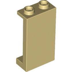 Panel 1 x 2 x 3 with Side Supports - Hollow Studs, 87544 Tan N