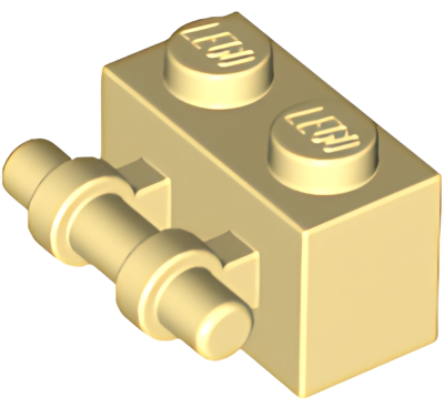 Деталь LEGO Brick, Modified 1 x 2 with Bar Handle on Side 30236 Tan N