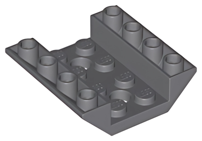 Деталь LEGO Lego Slope, Inverted 45 4 x 4 Double with 2 Holes 72454 Dark Bluish Gray U