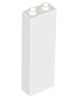 Деталь Lego Brick 1 x 2 x 5 - Blocked Open Studs or Hollow Studs 2454 White N