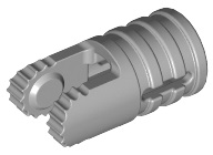 Hinge Cylinder 1 x 2 Locking with 2 Fingers and Axle Hole on Ends with Slots 30553